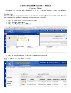 New - E-Procurement - Copying Cart