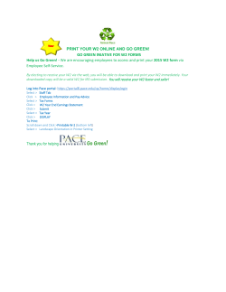PRINT YOUR W2 ONLINE AND GO GREEN!
