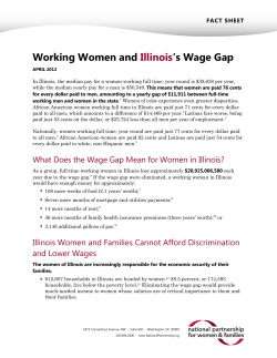 Working Women and Illinois’s Wage Gap
