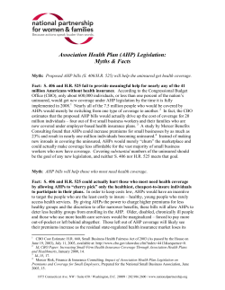 AHP Myths and Facts