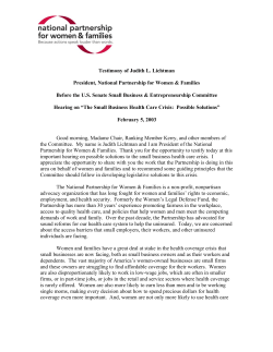 AHP Testimony (February 2003)