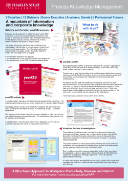 Process Knowledge Management poster