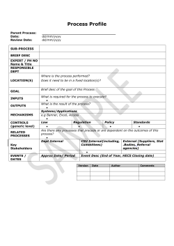 Process Profile