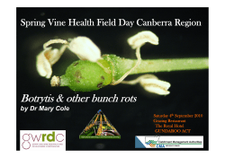 M Cole Botrytis and other bunch rots