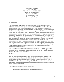 Latter Day Saints SRP CX and Decision
