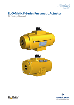 SIL Safety Manual EL-O-Matic F-Series