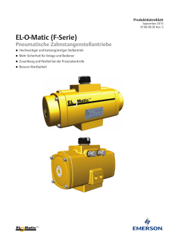 EL-O-Matic (F-Serie) Pneumatische Zahnstangenstellantriebe