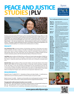 Peace and Justice Studies - PLV