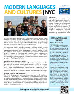 Modern Languages and Cultures - NYC