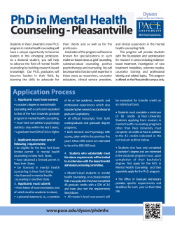 PhD in Mental Health Counseling