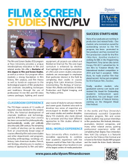 Film and Screen Studies