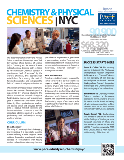 Chemistry and Physical Sciences - NYC