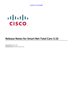 SNTC Release Notes