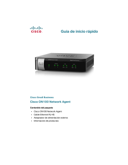 Cisco OnPlus Network Agent Quick Start Guide (Spanish)