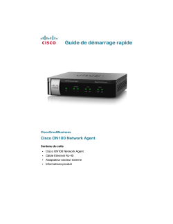 Cisco OnPlus Network Agent Quick Start Guide (French)