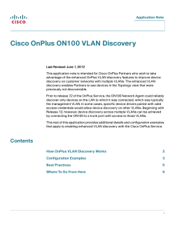 OnPlus ON100 VLAN Discovery