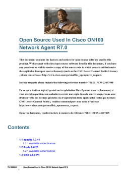 Open Source Used in Cisco ON100 Network Agent r7.0