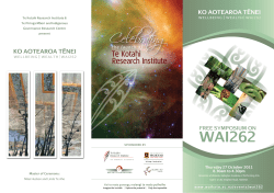 Download a copy of the Wai 262 Symposium Programme now