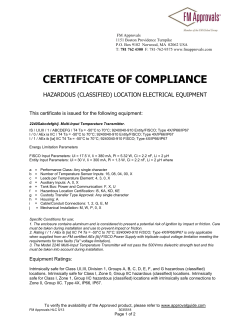Ex-US FM3035518 Certificate of Compliance 2240S