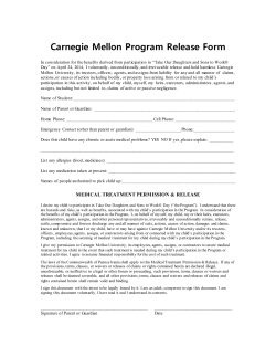 Program Release Form
