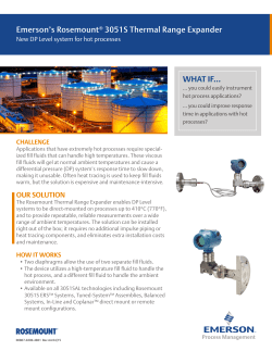 Rosemount 3051S Thermal Range Expander Flyer