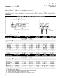 Flanged Remote Datasheet