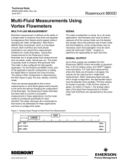 Technical Note: Multi-Fluid Measurements Using Vortex Flowmeters