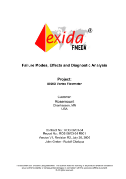 FMEDA Report: 8800D Vortex Flowmeter, Revision R2