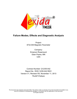 FMEDA Report: 8732 EM Magnetic Flowmeter