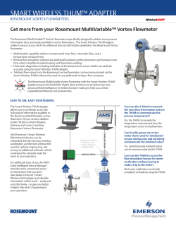 Rosemount Vortex Flowmeters