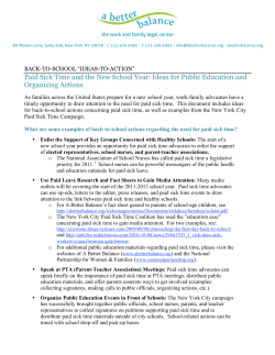 New York City: Ideas for Action