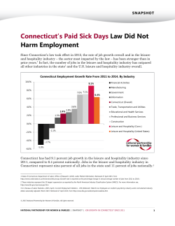 Connecticut&rsquo;s Paid Sick Days Law Did Not Harm Employment