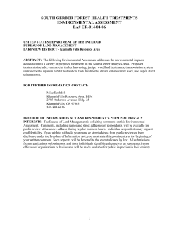 Environmental Assessment