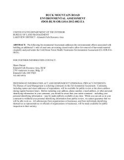 Environmental Assessment