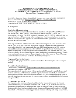 Categorical Exclusion