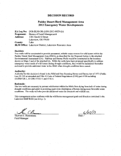 Finding of No Significant Impact,Decision Record