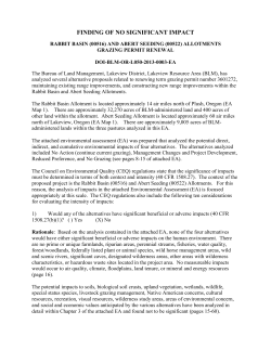 Finding of No Significant Impact,Decision Record