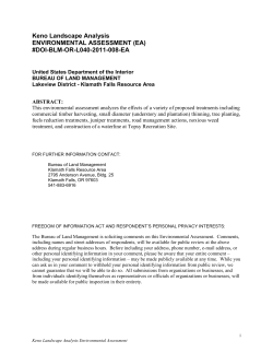 Environmental Assessment