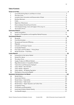 toc econ aqa a2 companion 2005