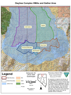 Map of Owyhee Complex Herd Management Areas