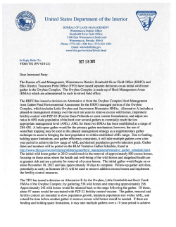 Interested Party Letter