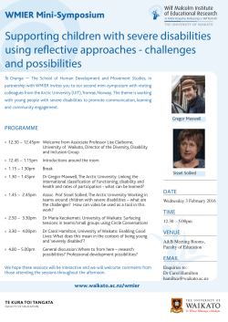 Supporting children with severe disabilities using reflective approaches - challenges and possibilities