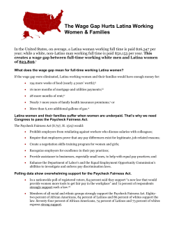 The Wage Gap Hurts Latina Working Women & Families