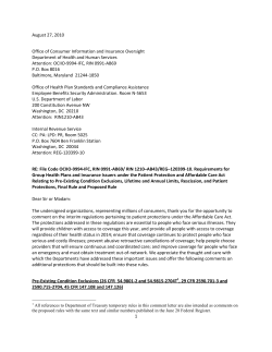 Comments on the Patients Bill of Rights Regulations (August 2010)