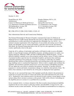 Eligibility and Enrollment Standards (October 2011)