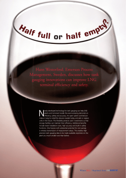 LNG Industry Article - Half full or half empty