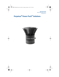Quick Start Guide: Perpetua&reg; Power Puck&reg; Solutions