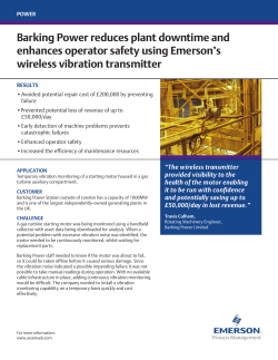 Barking Power reduces plant downtime and enhances operator safety using Emerson&rsquo;s wireless vibration transmitter