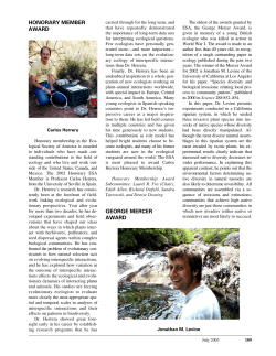 Honorary Membership Award