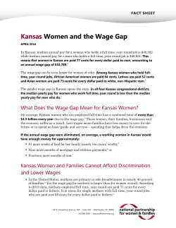 Kansas Women and the Wage Gap